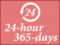 24-hour 365-days