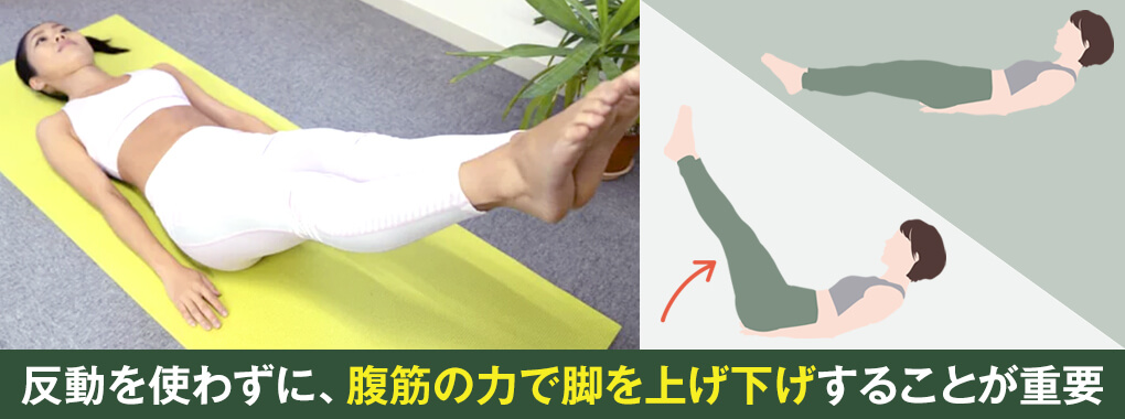 レッグレイズの正しいやり方